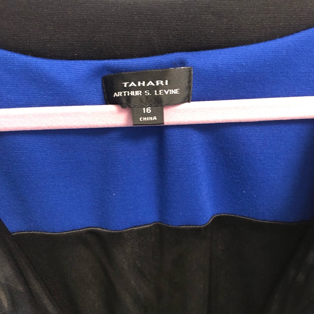 EUC Tahari Arthur S. Levine Black & White Dress - Picture 7 of 15